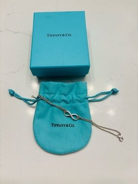 Tiffany & Co. Sterling Silver Chain Bracelet on Signature Blue